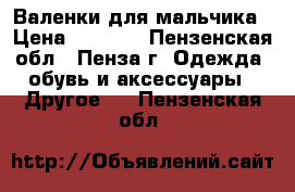 Валенки для мальчика › Цена ­ 1 000 - Пензенская обл., Пенза г. Одежда, обувь и аксессуары » Другое   . Пензенская обл.